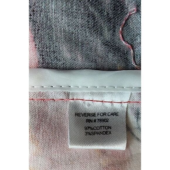 Erin London Women Size 8 Floral Multicolor Notch Lapel 3/4 Sleeve Stretch Blazer - Picture 10 of 11